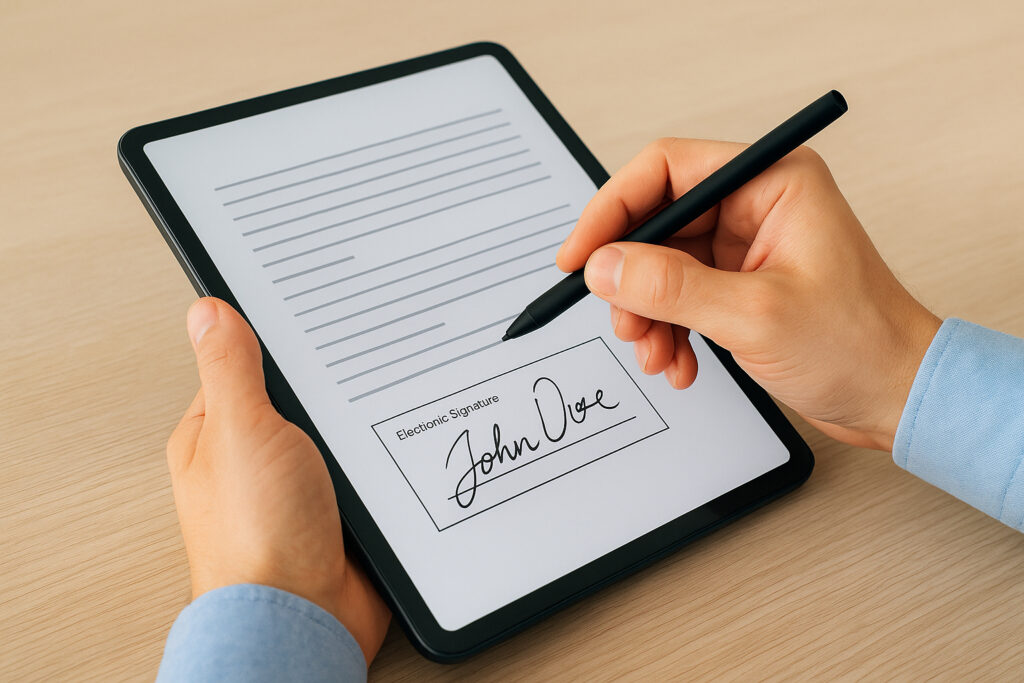 Asiakirjan sähköinen allekirjoitus – mitä laki sanoo?