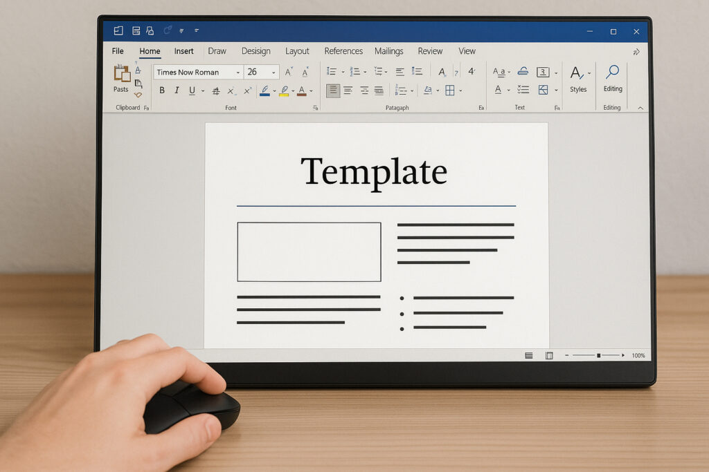 Asiakirjan valmispohja