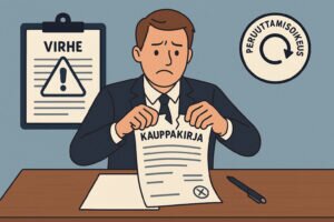 Kauppakirjan purkaminen – virheet ja peruuttamisoikeus