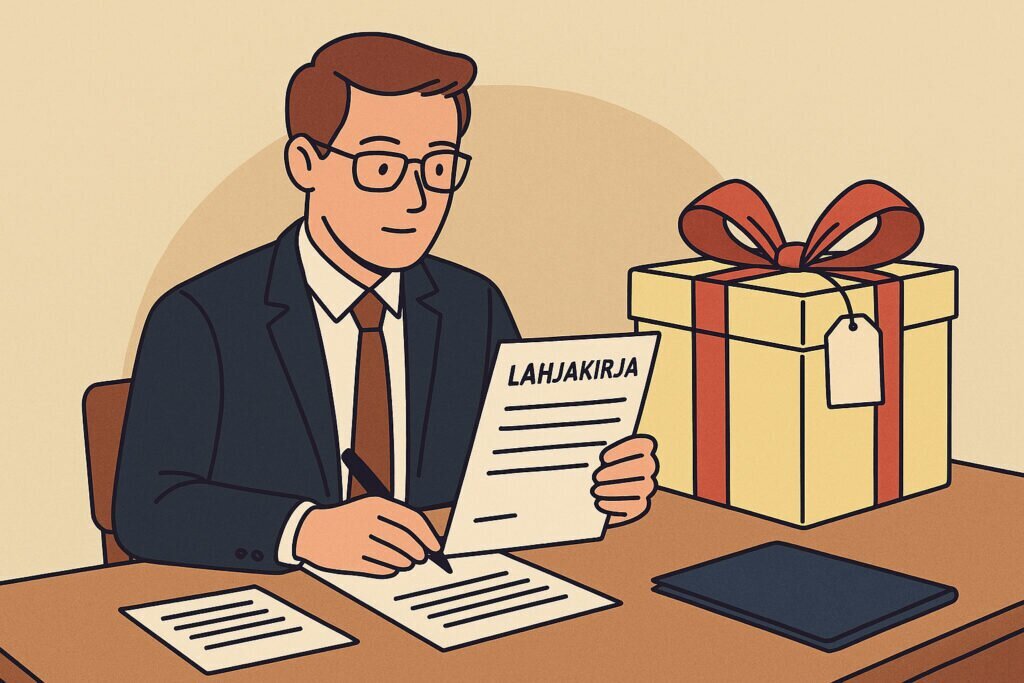 Lahjakirja – milloin se on pakollinen ja miten laaditaan?