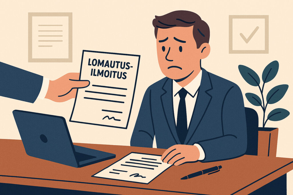 Lomautusilmoitus – työnantajan velvollisuudet