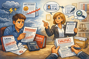 Maksuhäiriömerkintä ja sen riitauttaminen asiakirjoin