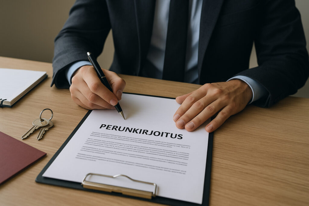 Perunkirjoitus – mitä asiakirjoja tarvitaan ja miten se etenee