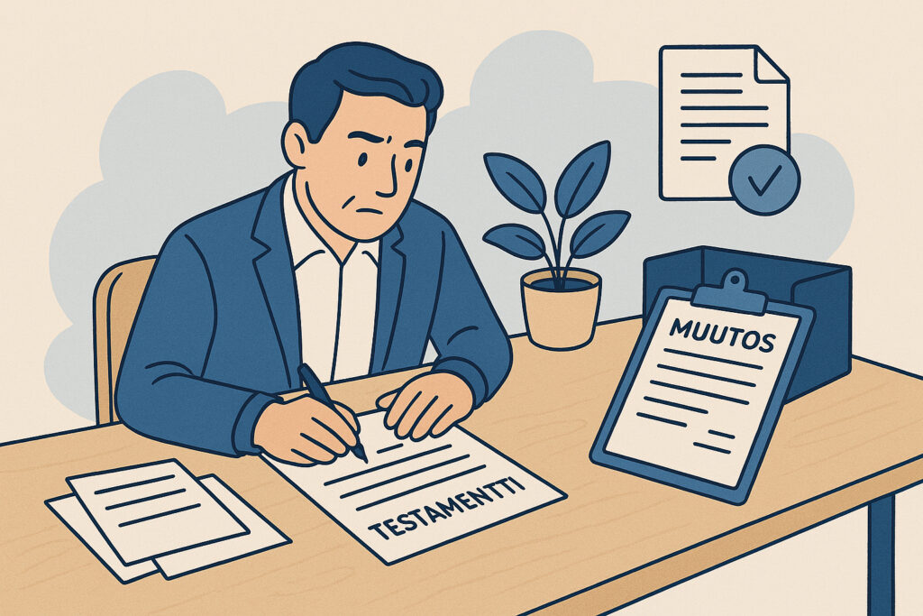 Testamentin muuttaminen – mitä asiakirjoja tarvitaan?