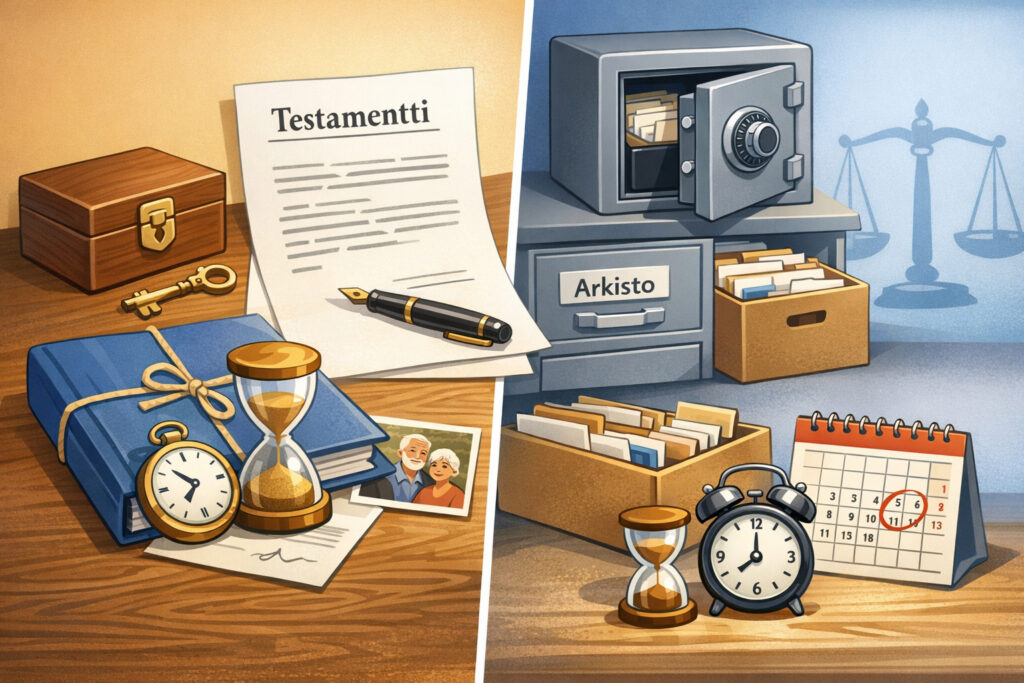 Testamentin säilytys – mihin ja miten pitkään?