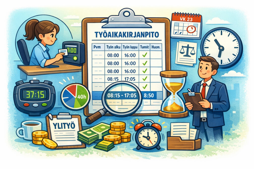 Työaikaseuranta ja työaikakirjanpito – työnantajan velvoite