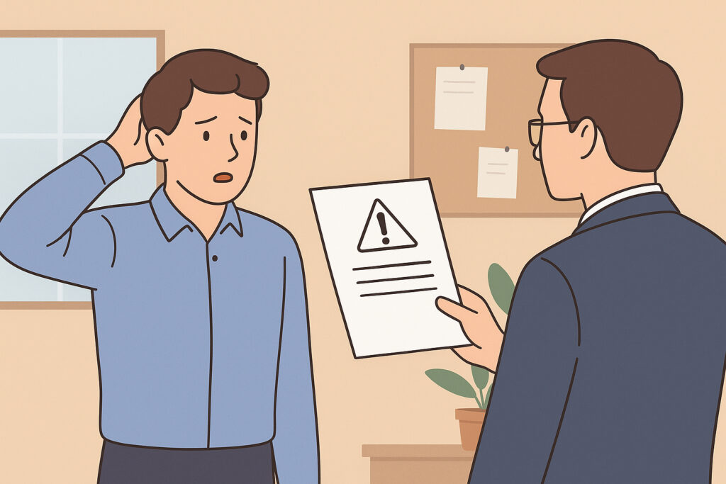 Työntekijän varoituskirje – mitä laki edellyttää