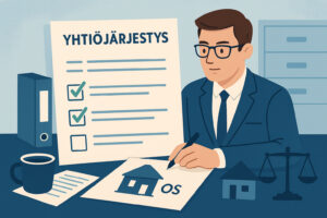 Yhtiöjärjestys osakeyhtiölle – pakolliset kohdat