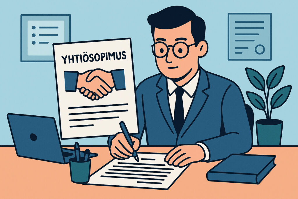 Yhtiösopimus avoimelle yhtiölle – tärkeimmät ehdot