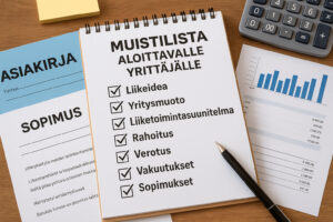 Yrittäjän asiakirjat kuntoon – muistilista aloittavalle yrittäjälle